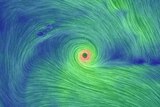 screenshot of Severe Tropical Cyclone Gita wind map