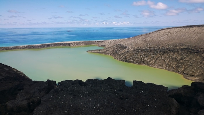 Tonga's newest volcanic island