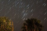 Perseid meteors streak across the sky