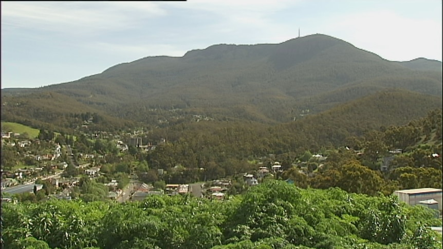 View of Hobart's Mount Wellington