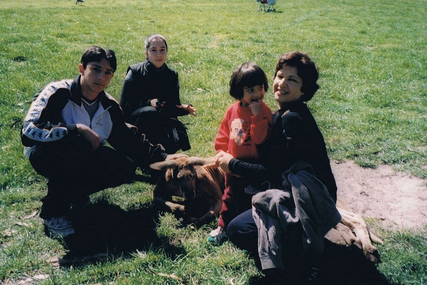 Arman and his family as children