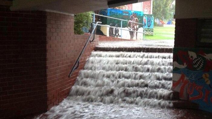 Flooding at Amaroo Primary School in Collie