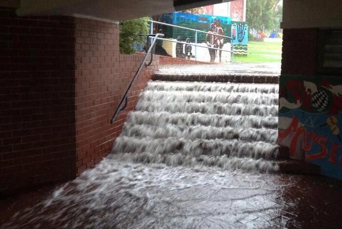 Flooding at Amaroo Primary School in Collie