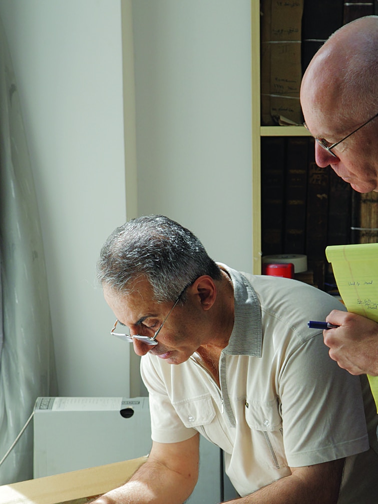 Columba Stewart examines ancient documents