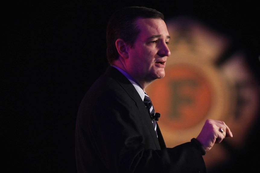 US Senator Ted Cruz speaks