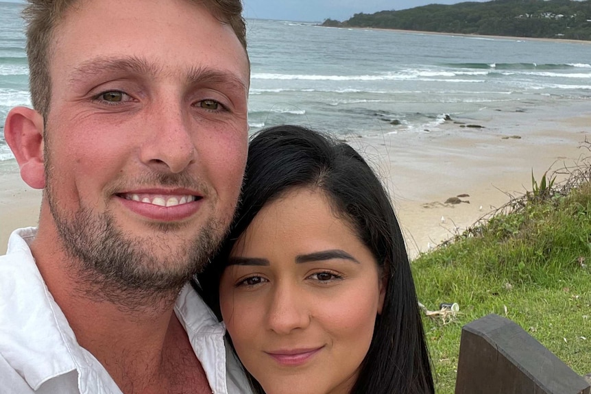 Daniel Hand and Eugenia Queiroz in happier times before they were thrown into hotel quarantine