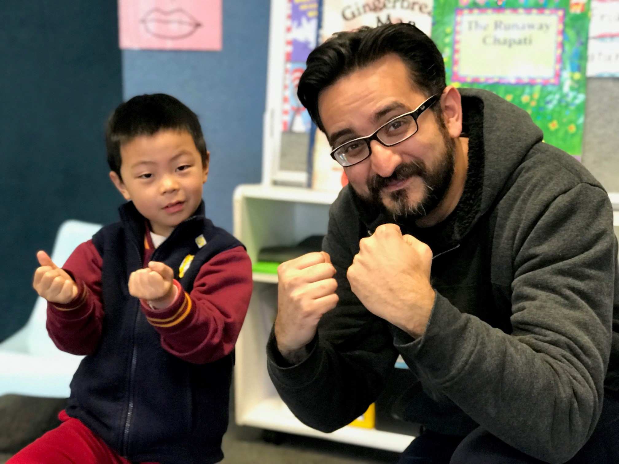 Six year old Carlos takes on Sami Shah in Fight Sami - ABC listen