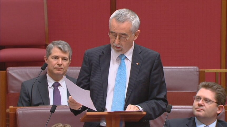Outgoing Liberal Senator for the ACT Gary Humphries delivers his valedictory speech to the Senate.