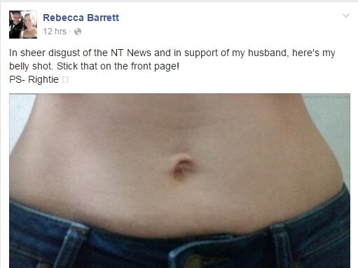 Rebecca Barrett Facebook post