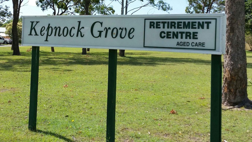 The entry to Kepnock Grove nursing home in Bundaberg