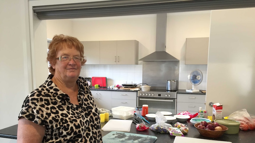 Anne Harrison in her kitchen