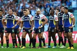 Less than impressed ... The Cowboys look dejected during their elimination final loss