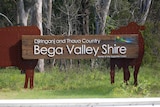 A sign to the bega valley shire