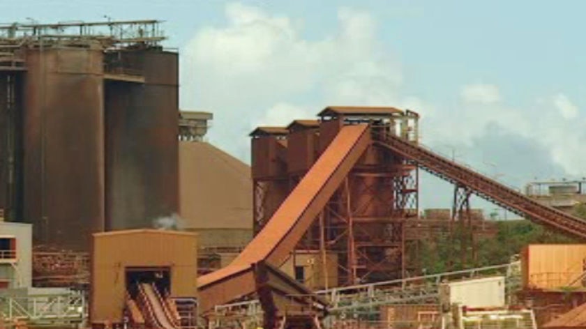 The Gove bauxite and alumina refinery in the Northern Territory.