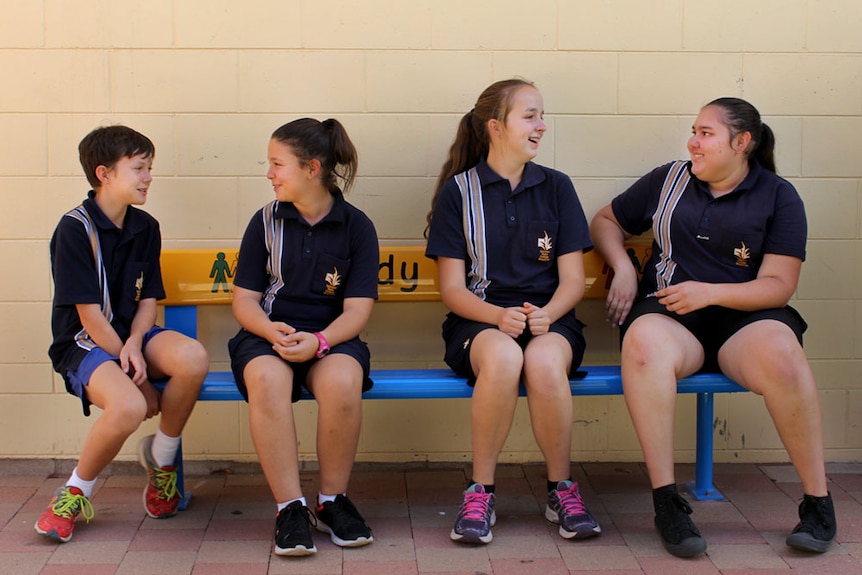Spinifex State College's Buddy Bench.