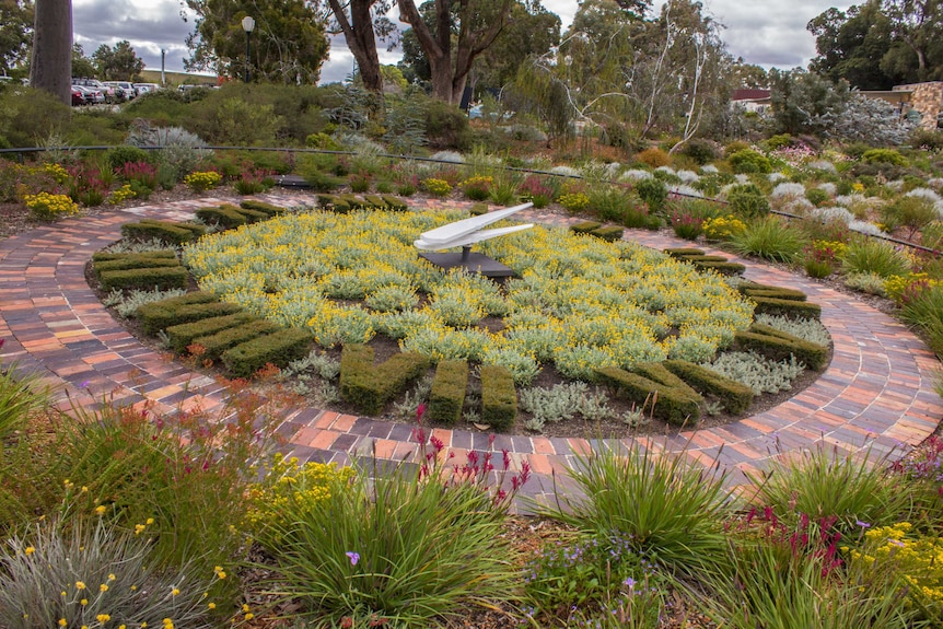 The new floral clock at Kings Park.
