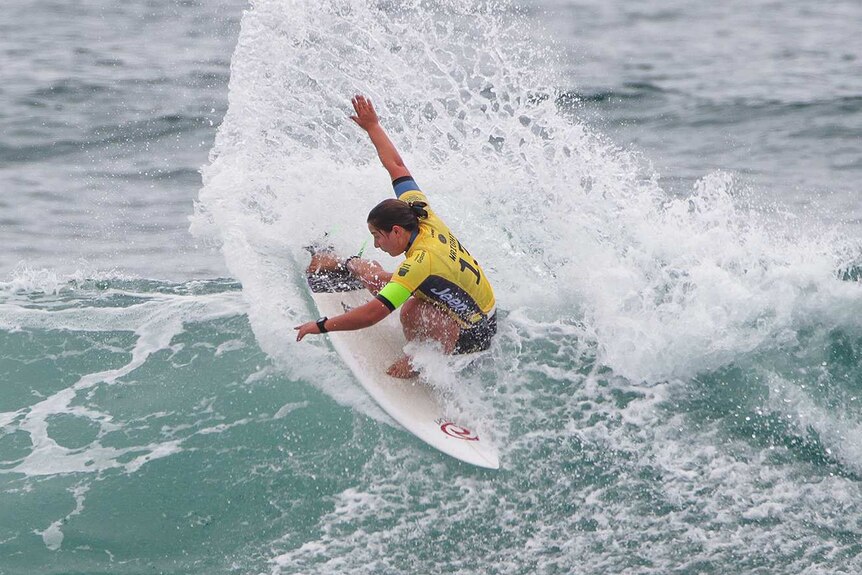 Tyler Wright in action at Trestles