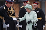 Queen Elizabeth II visits Woolwich Barracks after Lee Rigby's death.