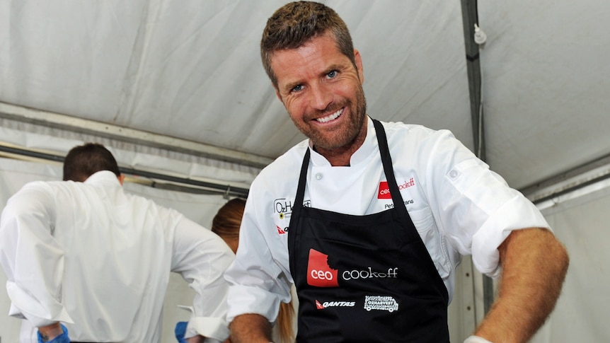 Chef Pete Evans at the CEO Cook Off in Sydney on February 11, 2013.