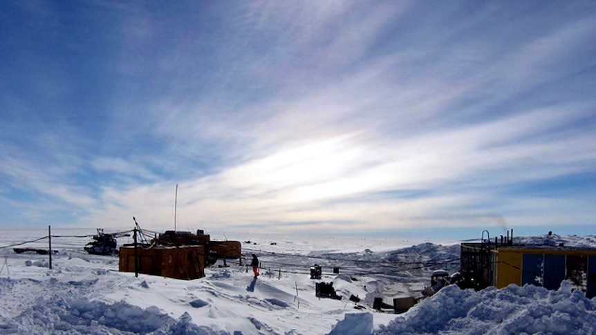 The Russian Vostock science research camp in Antarctica