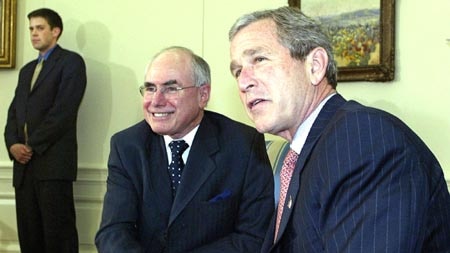 Bush and Howard meet