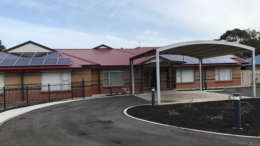 A side view of a single story home in Mount Gambier built for people with a disability