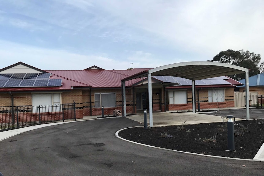 A side view of a single story home in Mount Gambier built for people with a disability