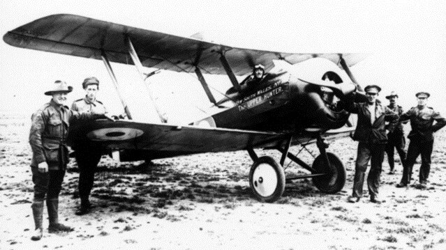 A fighter aircraft in 1917 from No 2 Squadron