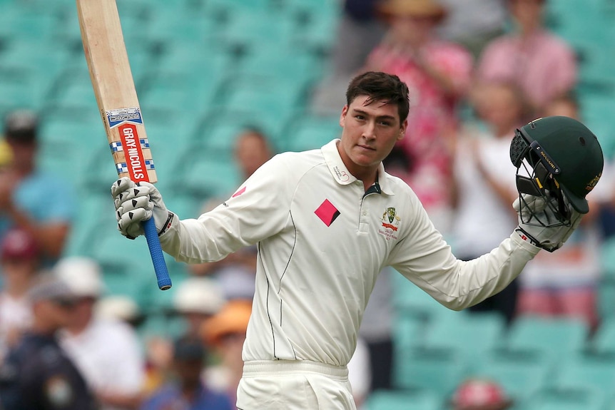 Matt Renshaw leaves the field after his 184