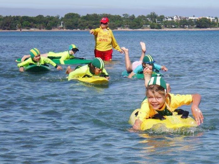 Kids training with Casuarina lifesavers