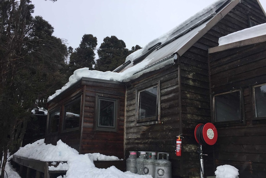 A snowbound hut at Cradle Mountain