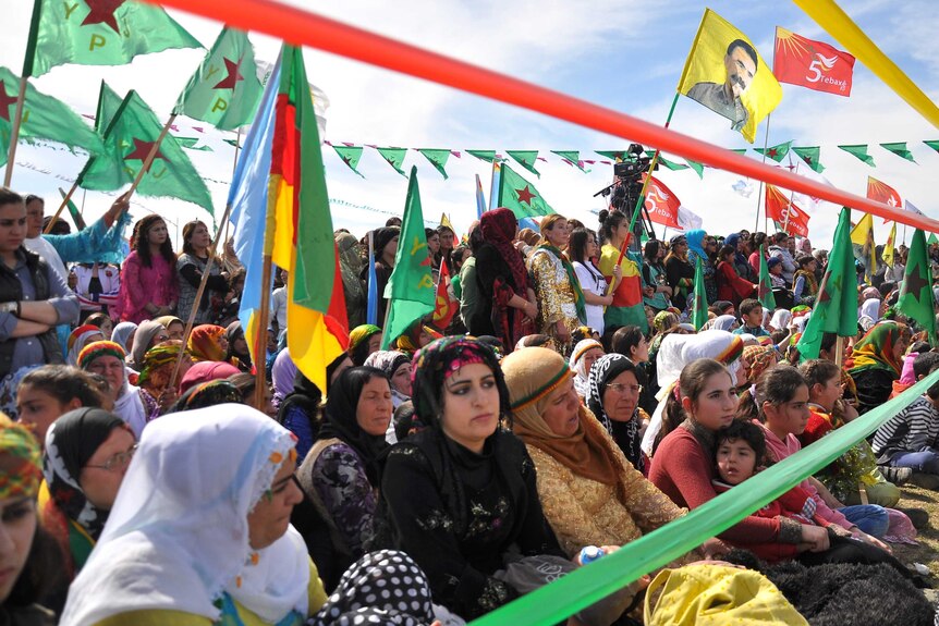 International Women's Day Turkish Kurdish women celebrate