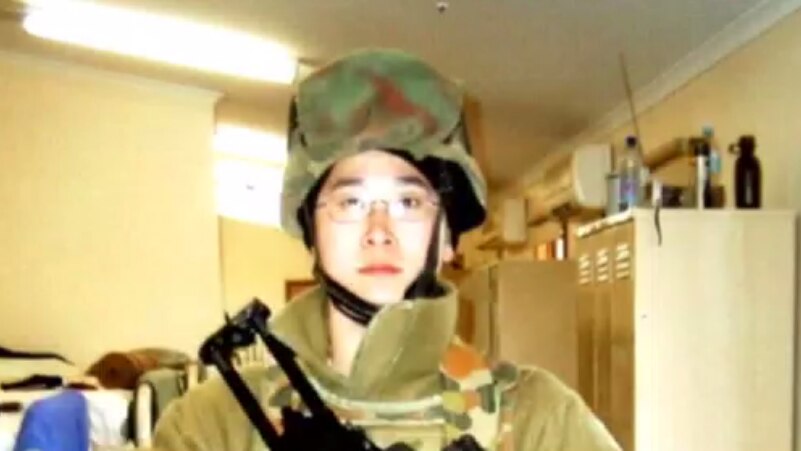 Mr Mckay in an australian army uniform