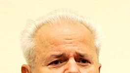Dead: Milosevic was on trial in the Hague for genocide and war crimes. [File photo]