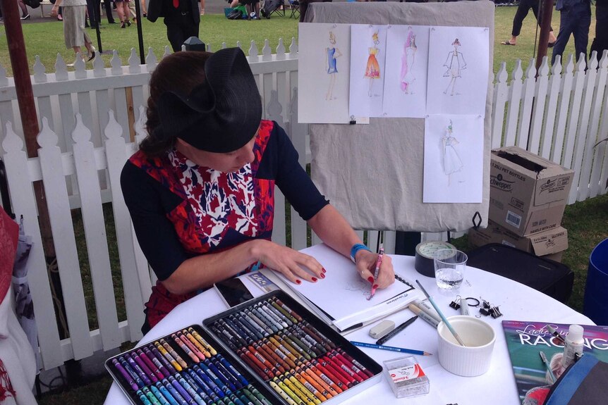 Illustrator at the Geelong Cup