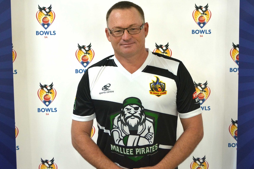 Portrait shot of lawn bowls player Gary Thompson.