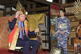 Prince William wears traditional samurai garb in Japan
