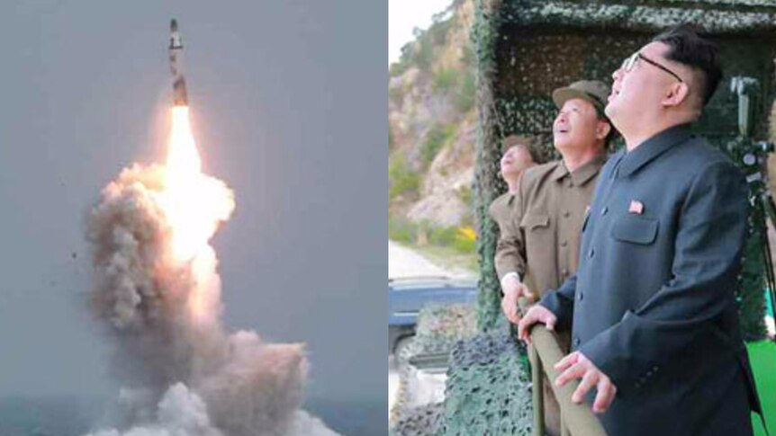 North Korea publishes photos of ballistic missile launch from a submarine