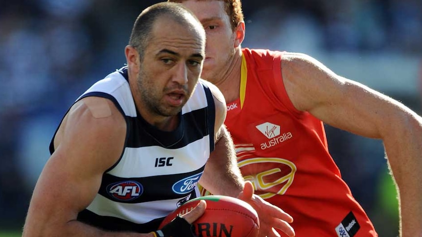 Geelong ran rings around the Gold Coast Suns, thrashing the AFL newcomers by 150 points.