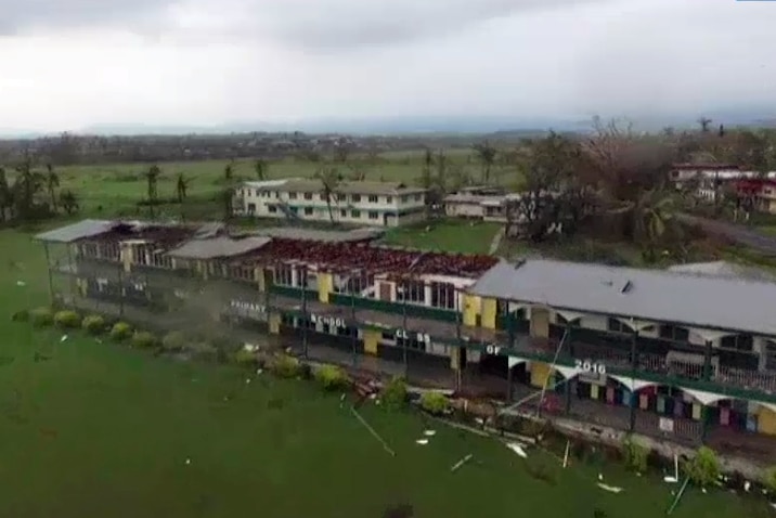Drone footage reveals Fiji cyclone damage