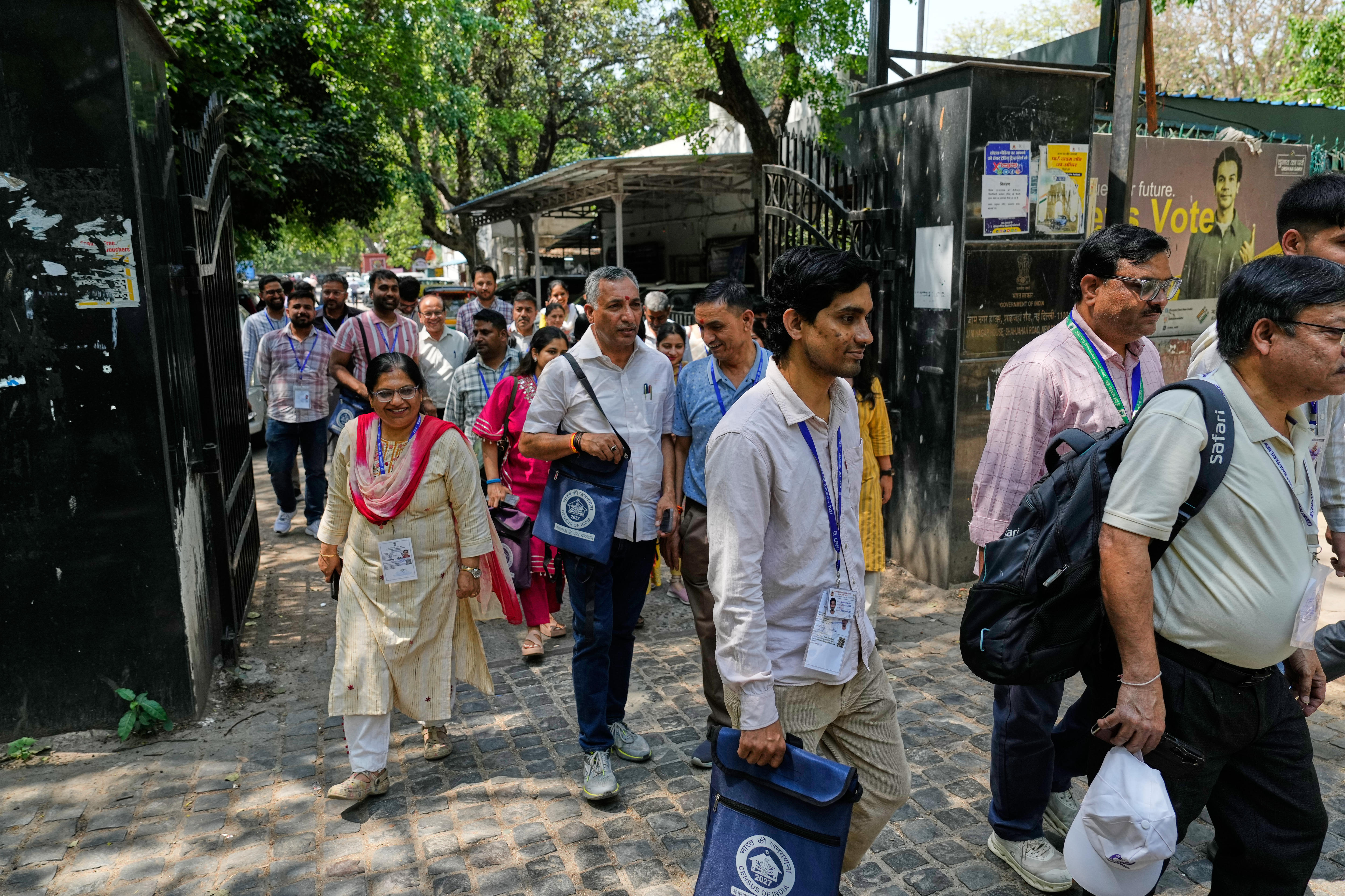 Officials depart to map areas for door-to-door surveys to collect information