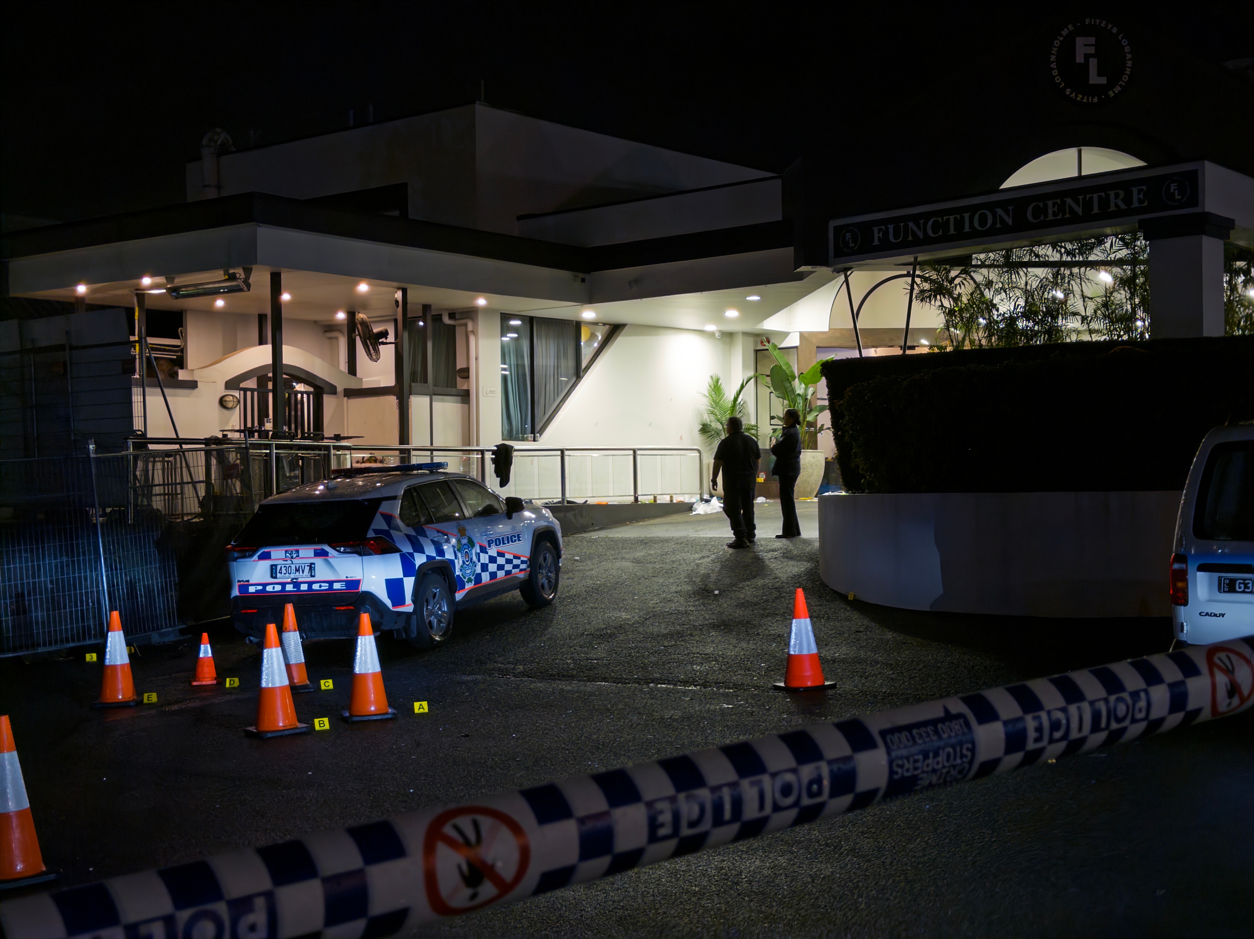 Police hunt for masked men after four injured in Logan drive-by shooting