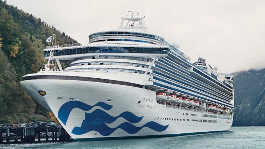 Ruby Princess cruise ship docked at unspecified location.