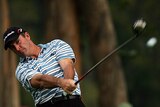 Peter Lonard tees off at the 12th