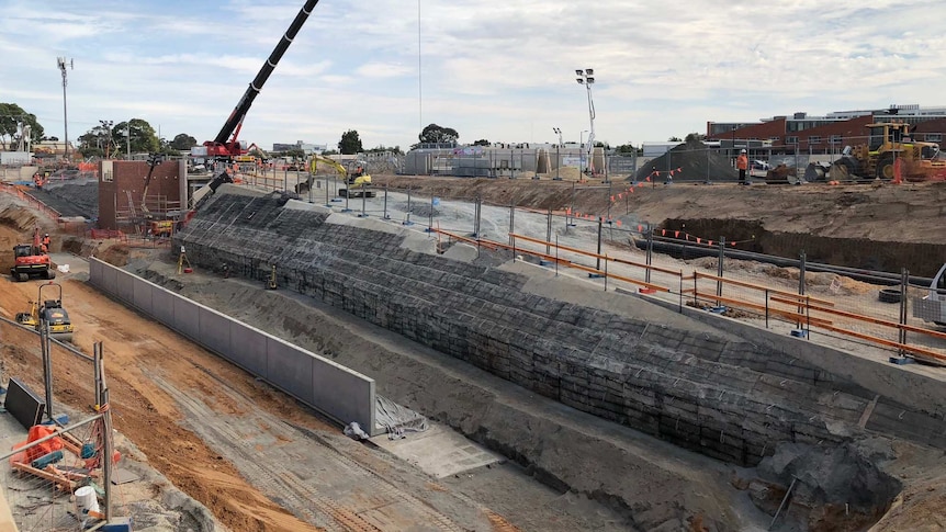 Excavation for the Torrens Rail Junction.