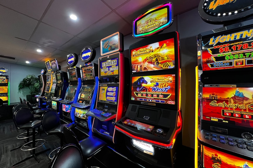 The last remaining poker machines in Tasmanian RSL clubs located at Devonport in the state's north-west.