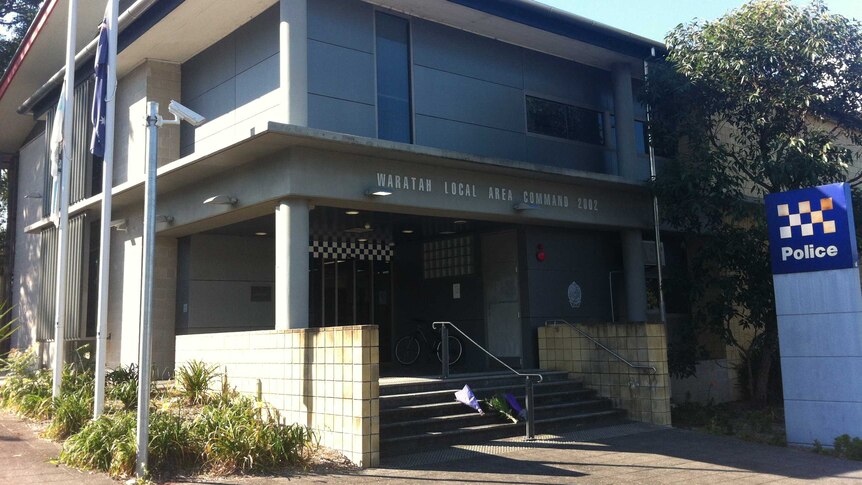 Mourners left flowers on the steps of Waratah Police Station after the death of Senior Constable Tony Tamplin. April 29, 2013