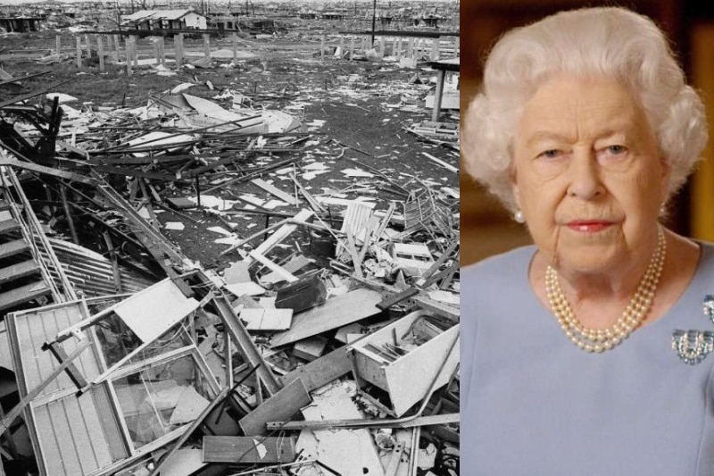 Cyclone Tracy devastation and Queen Elizabeth