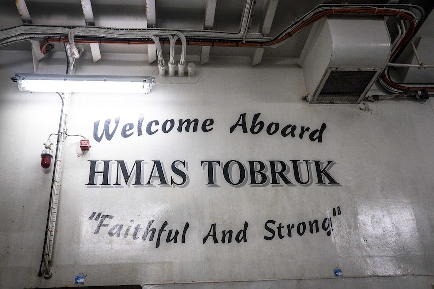HMAS Tobruk motto