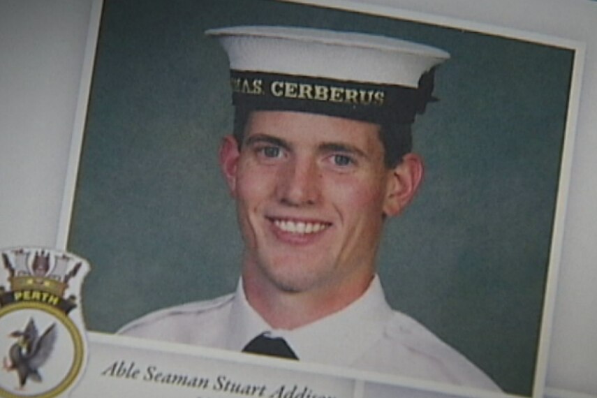 Stuart Addison in his Navy uniform